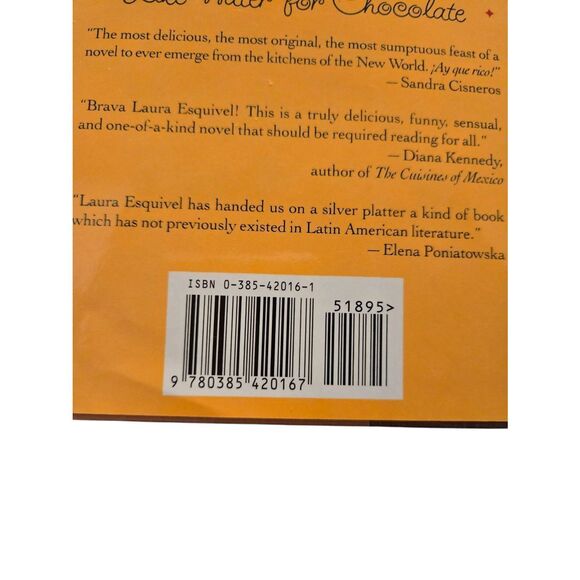 Life water for chocolate by Laura Esquirel - doubleday - isbn 0385420161 - Picture 6 of 6